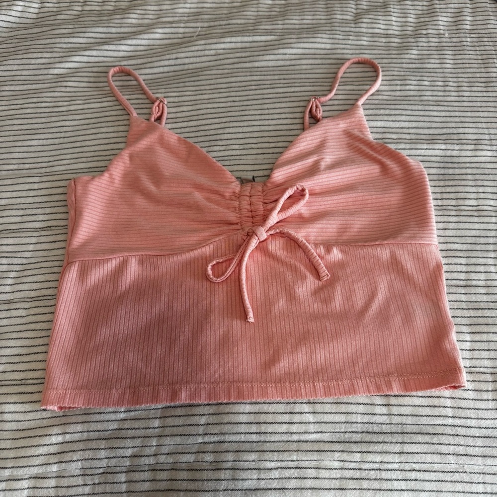 Pink Ruched Women's Top